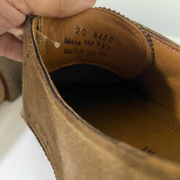 JOHNSTON & MURPHY Flex System Sheepskin Wingtip Men's Shoes. Size 9 - Picture 10 of 12